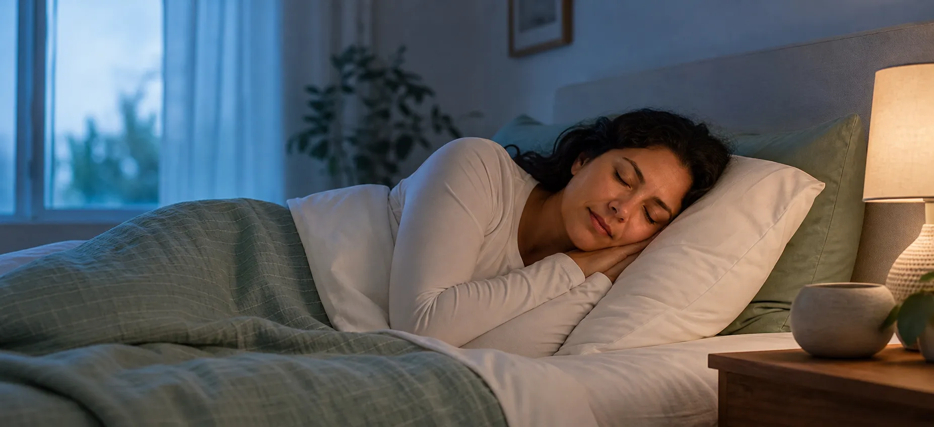 A woman sleeping peacefully